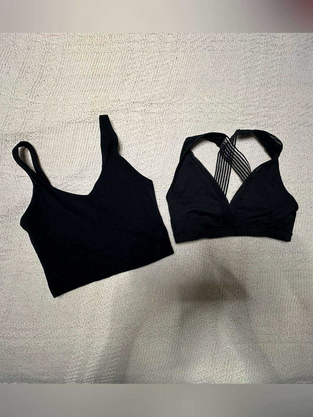 2 Black Workout tops sz Small/4